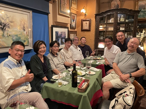 大隈重信侯雉子橋邸跡記念碑清掃